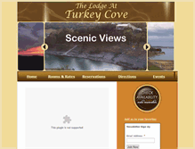 Tablet Screenshot of lodgeatturkeycove.com